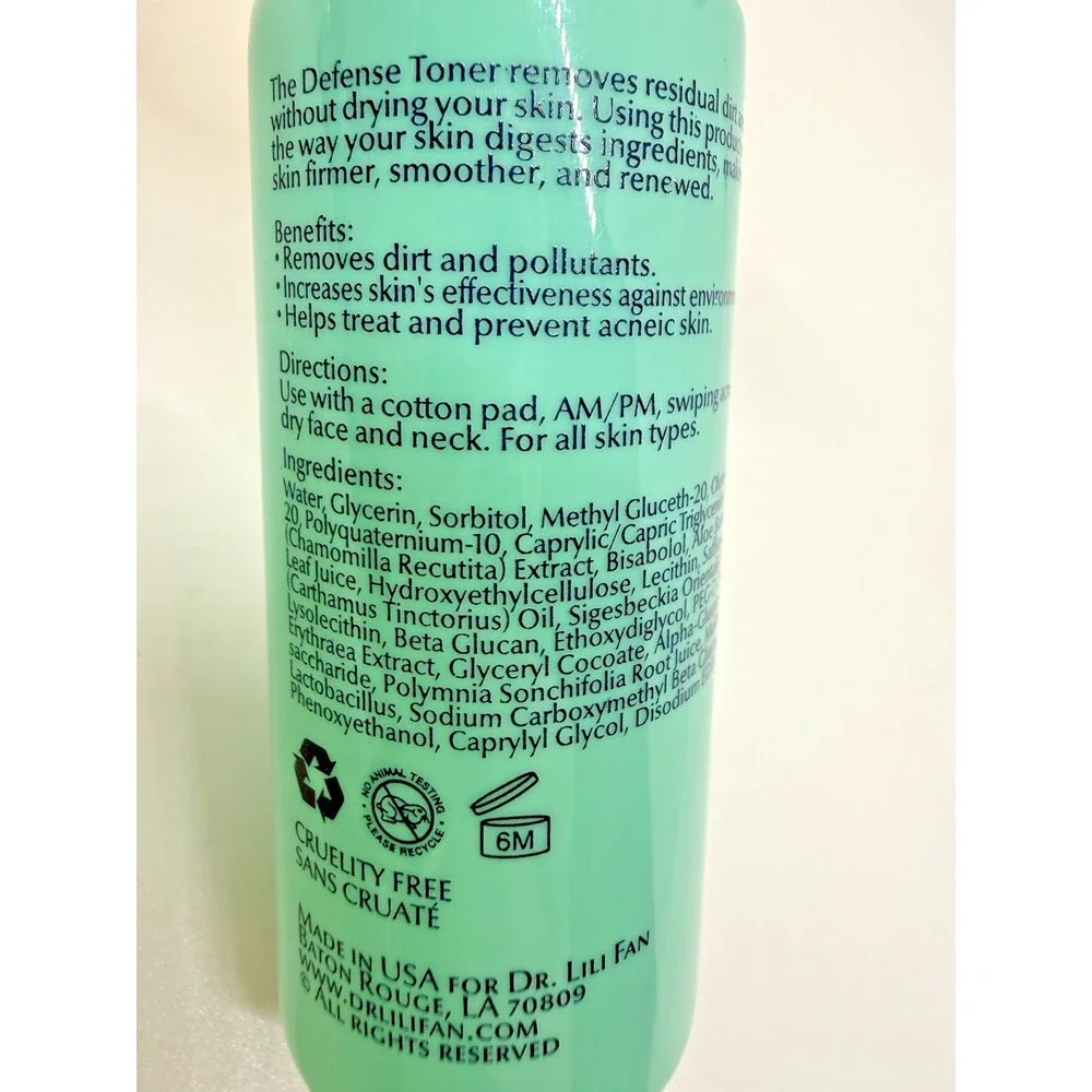 DR LILI FAN Probiotic Defense Toner 1oz 30mL‎ Travel Size Skin Booster Facial